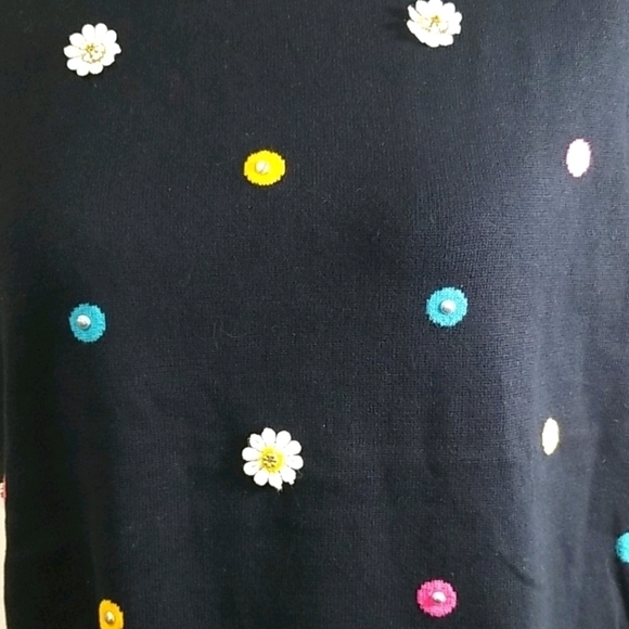 ***SOLD **** Leo & Ugo 100% Cotton Knit Polka dot Sweater Size 10 US - Picture 2 of 6